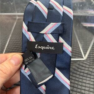 Classic Navy Striped Silk Tie